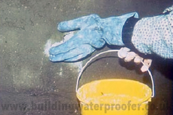 applying super stop Waterproofing Basements