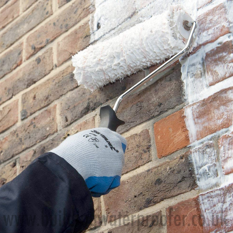 Stormdry Masonry Protection Cream applying with roller