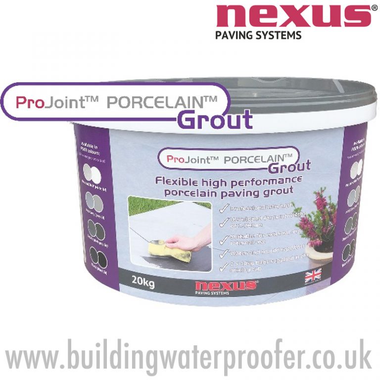 Nexus ProJoint Porcelain Grout for porcelain paving 20kg Building