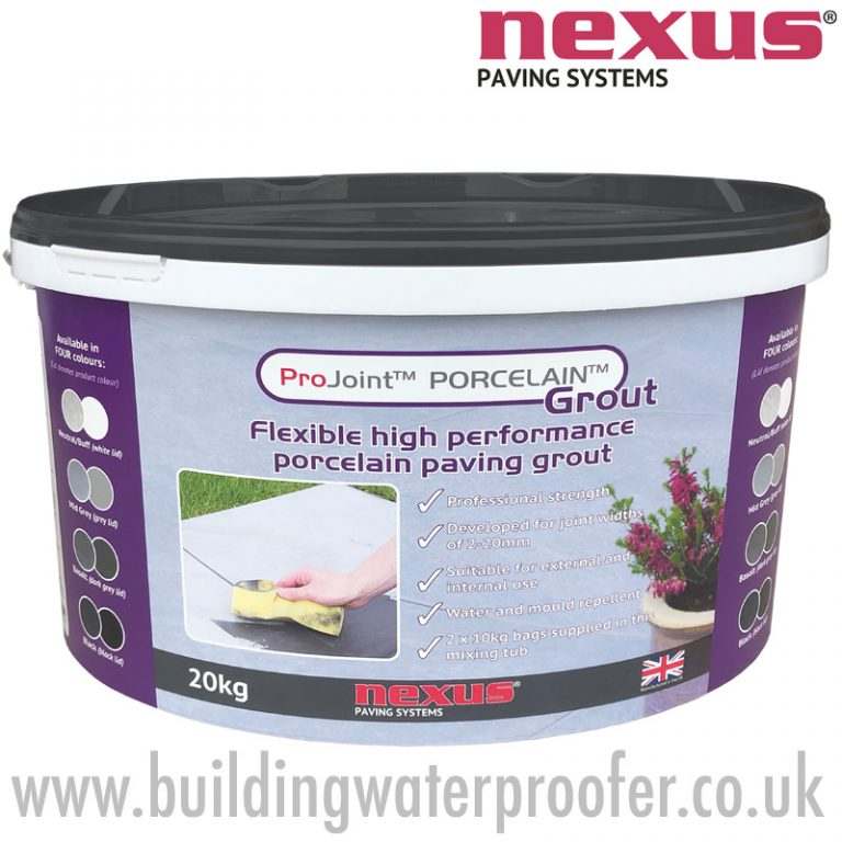 Nexus ProJoint Porcelain Grout for porcelain paving 20kg Building