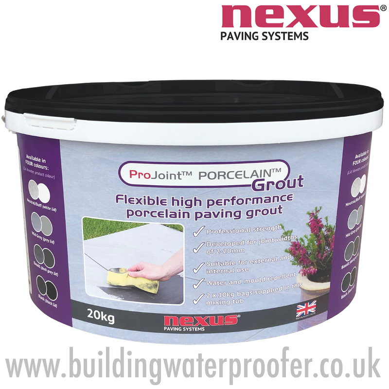 Nexus ProJoint porcelain paving grout 20kg