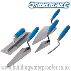 Silverline Soft-Grip Trade Trowel Set 5pce