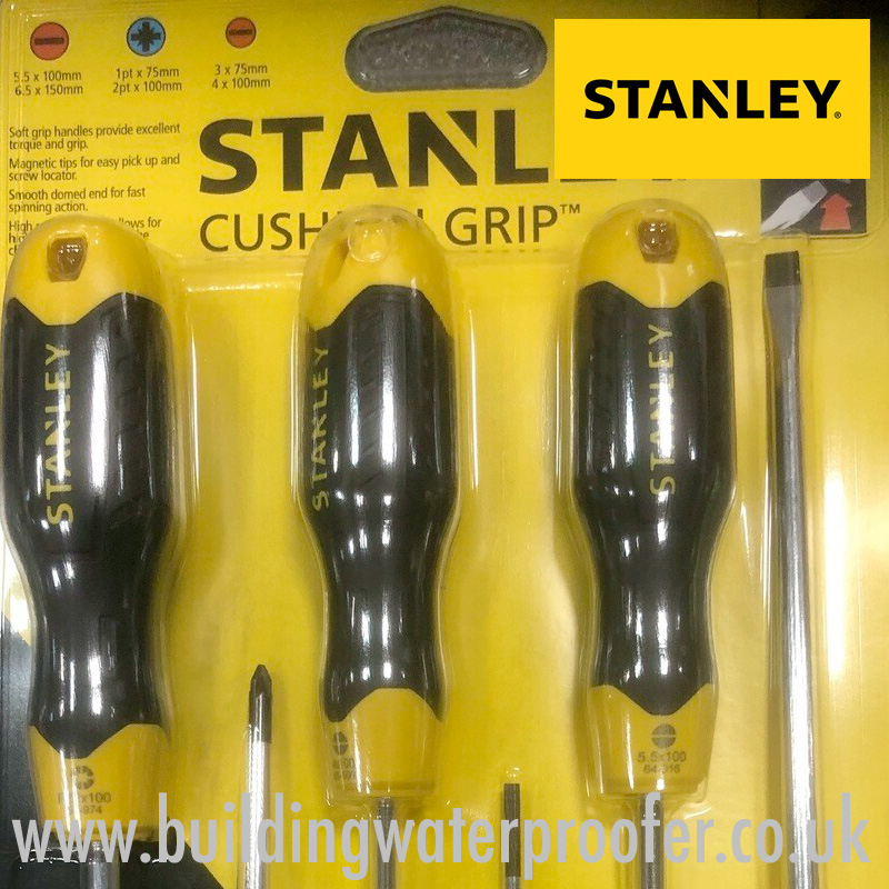 Stanley Cushion Grip 6pc Screwdriver Set
