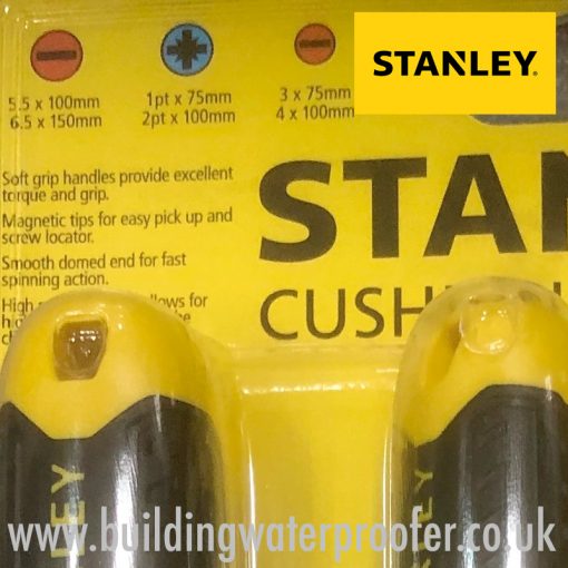 Stanley Cushion Grip 6pc Screwdriver Set