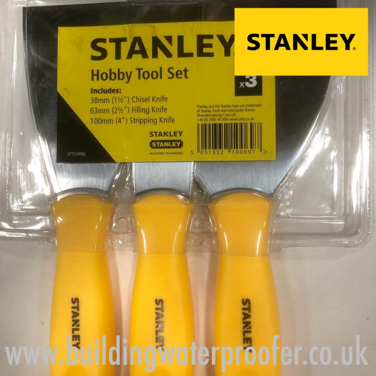 Stanley Hobby Tool Set 3pc Building Waterproofer UK
