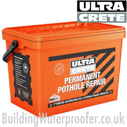 Ultracrete Permanent Pothole Repair 3mm Tub 25kg