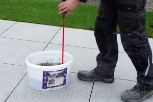 how to use porcelain grout on paving