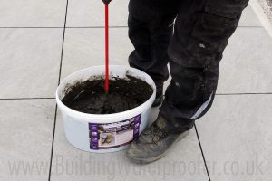 how to use porcelain grout on paving