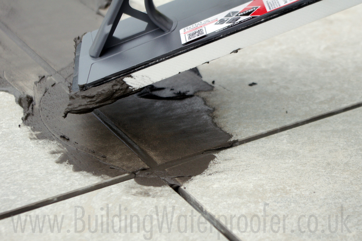 How to use Porcelain Grout for your paving Building Waterproofer UK
