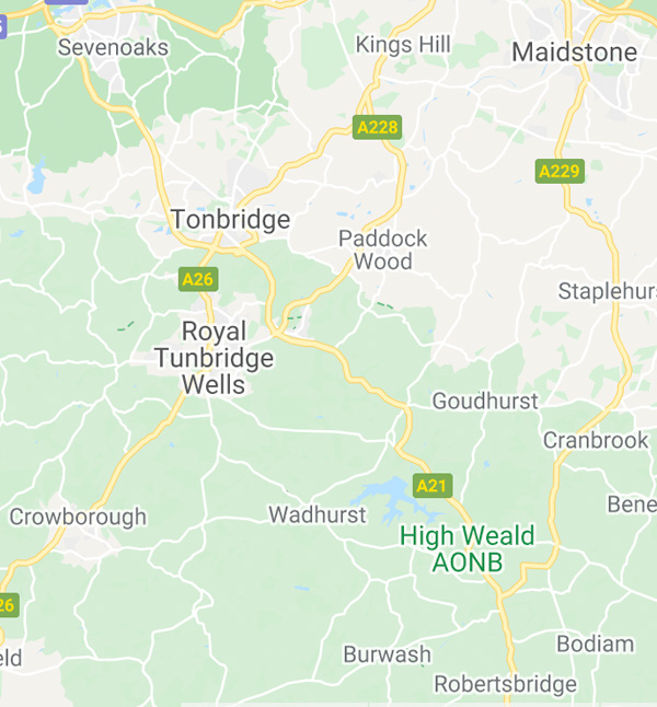 Areas we serve Tunbridge Wells, Tonbridge, Cranbrook