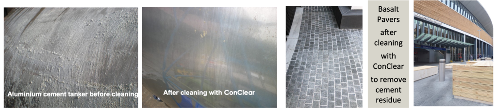 Rocan ConClear Ecological Concrete & Cement Remover example